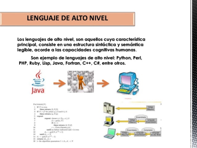 Lenguaje de alto nivel.