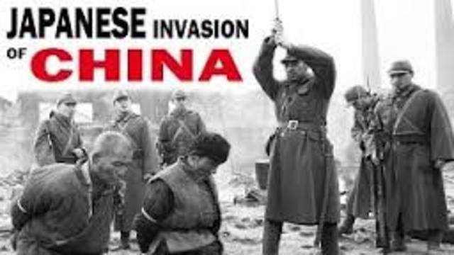 Japan invades China
