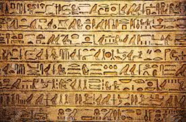 The meaning of Egyptian hieroglyphics was deciphered by Jean Champollian.