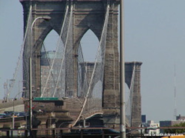 Brooklyn Bridge by John Augustus Roebling,finished by his son
