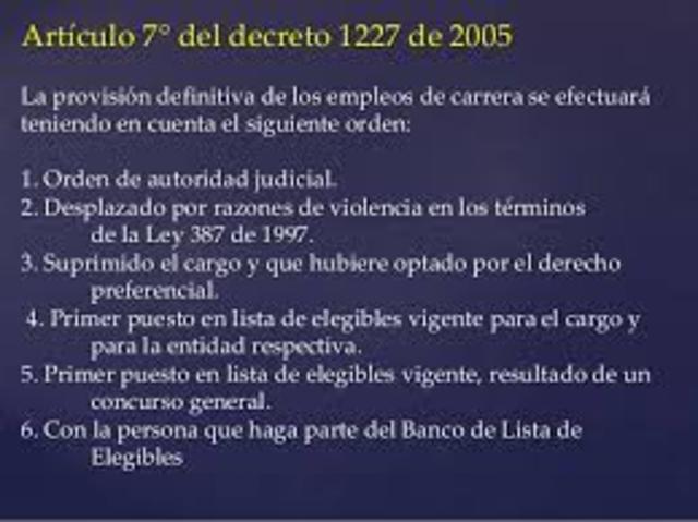 DECRETO 1227 DE 2005