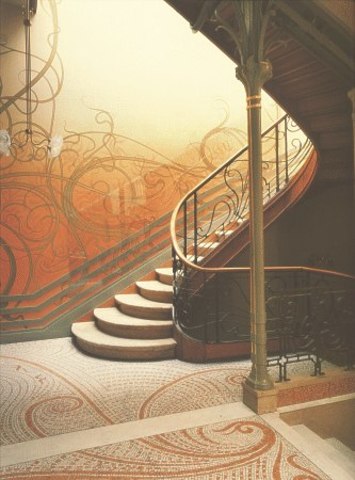 Stairway in Emile Tassel House