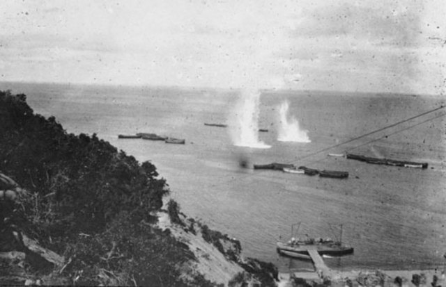 Turks Shell Anzac Cove