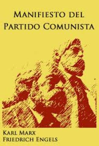 Publicación de Manifiesto de Partido Comunista