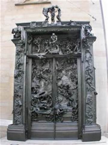 Gates of Hell (Detail: The Thinker) by Auguste Rodin