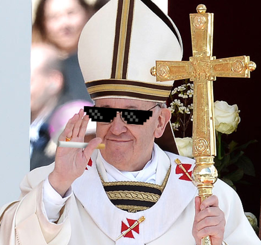 Pope Benedict XIII supports smoking