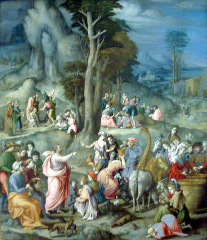 The Gathering of Manna - Bacchiacca