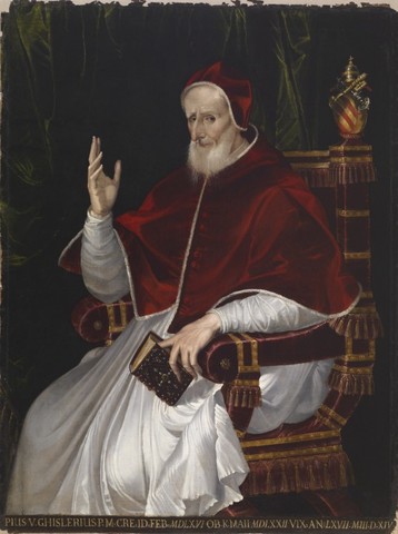 Portrait of Pope Pius  v - Bartolomeo Passarotti