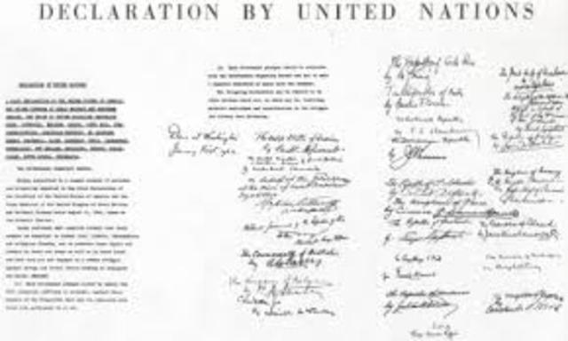 Declaration of United Nations enforced