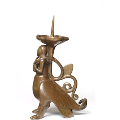 Bronze Gothic Candlestick