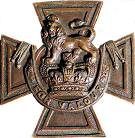 The first Victorian Cross Award (VC) was awarded (An Image of The first VC)