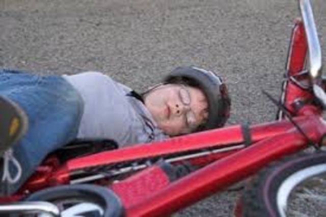 me cai de la bicicleta