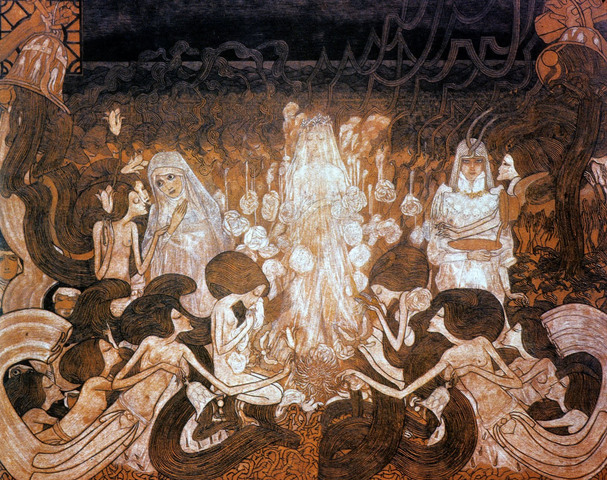 obra "las tres novias" - Toorop