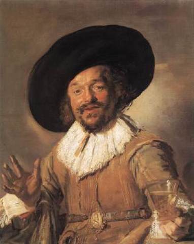 "The Merry Drinker" by Frans Hals
