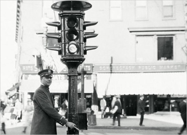 Traffic lights invented by Garret Morgan