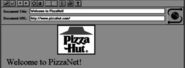 Venta de la primera pizza aonline