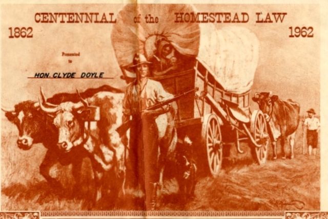 Passage of the Homestead Act