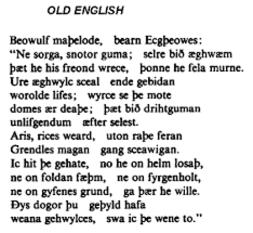 Suspected Date of Beowulf's Writings