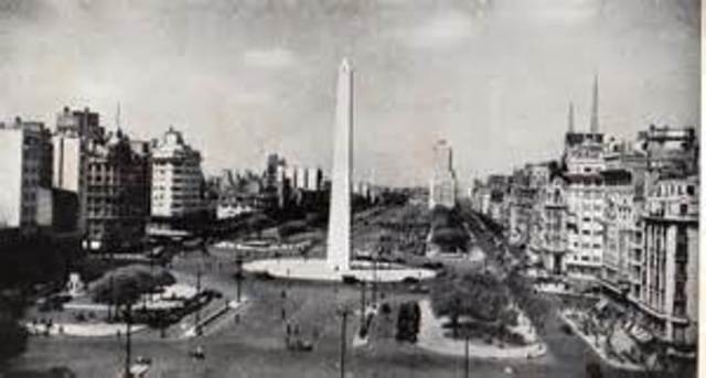 Inaguración del Obelisco