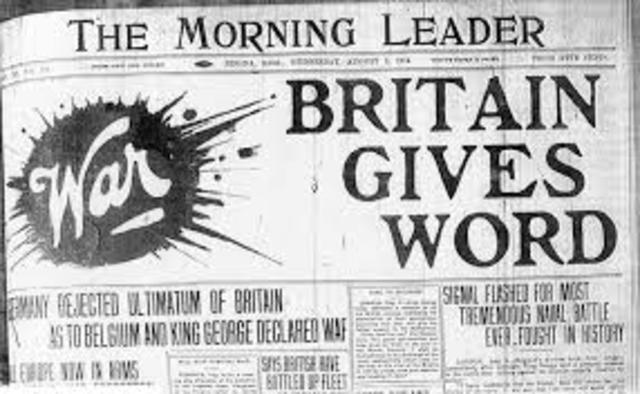 British declares war