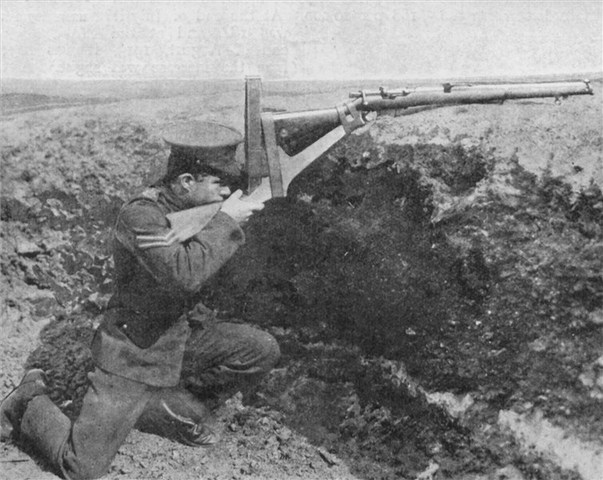 Jim learns to fire a periscope rifle