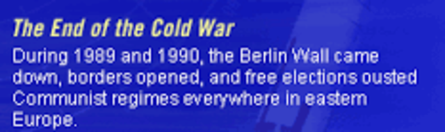 End of Cold War
