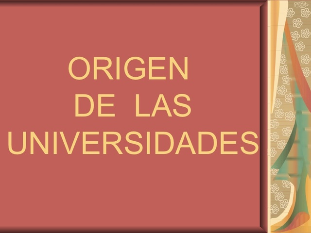 origen de las universidades
