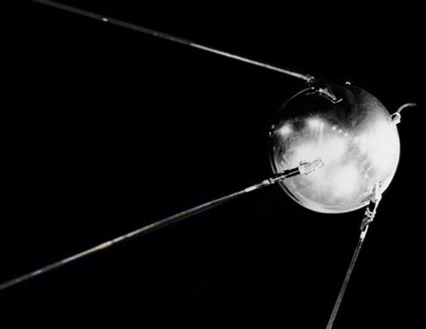 Soviets launch first man-made satellite
