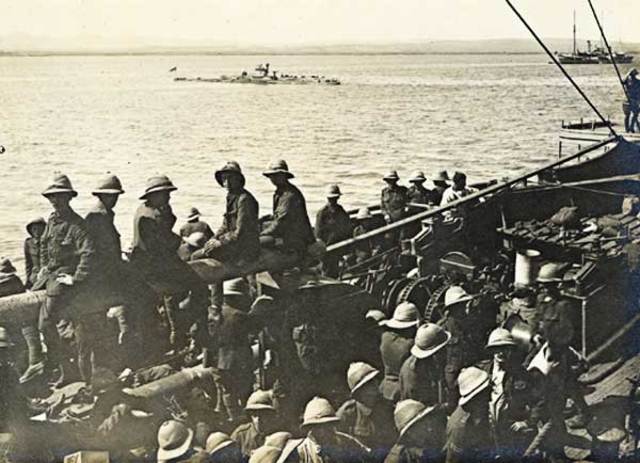 Anzac Troops Arrive At Lemnos