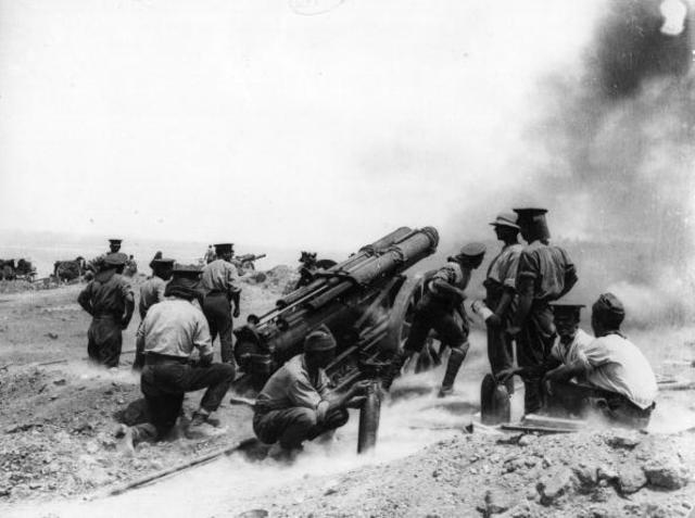 Turkish Soldiers Begin Shelling Anzac Cove