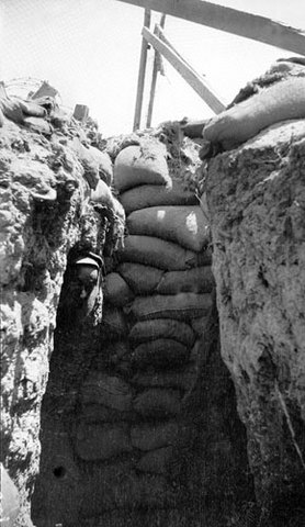 Troops from the 15th Battalion Creep Out at Night