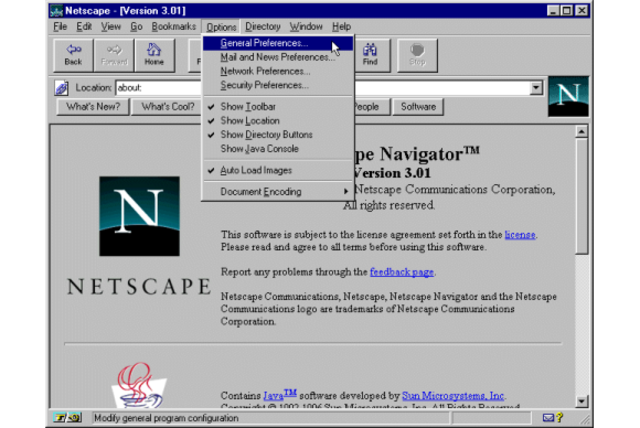 Se lanzó el navegador Netscape Navigator