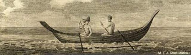 Transporte por medio de canoa