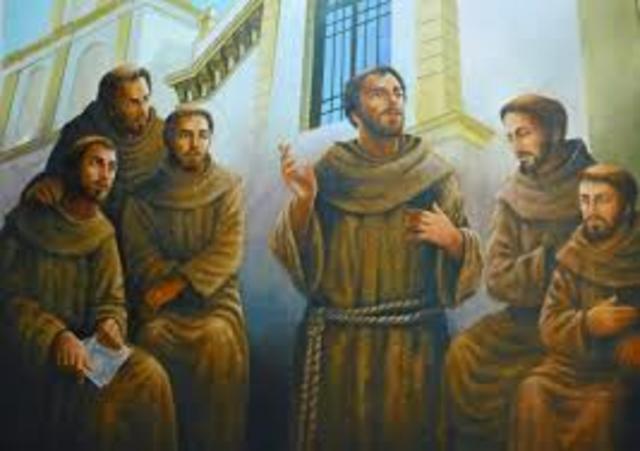 inicio de los franciscanos