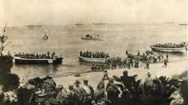 Jim Martin arrives at Gallipoli