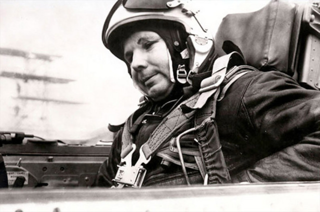 Yuri Gagarin, the first man is space dies in a plane crash