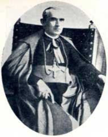 Llegada del padre Fray Diego Barroso