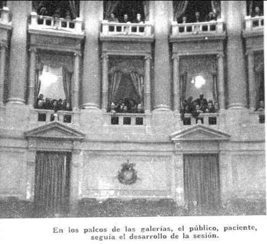 Debate en el senado de la Nación.