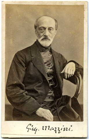 Giuseppe Mazzini exiled.