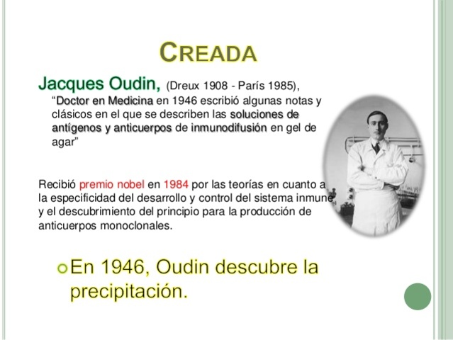 OUCHTERLONY ÖRJAN,  OUDIN, JACQUES Y ELECK, STEPHEN