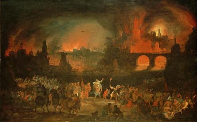 The Buring of Troy