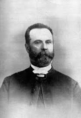 August Applegaht inventa la imprenta rotativa