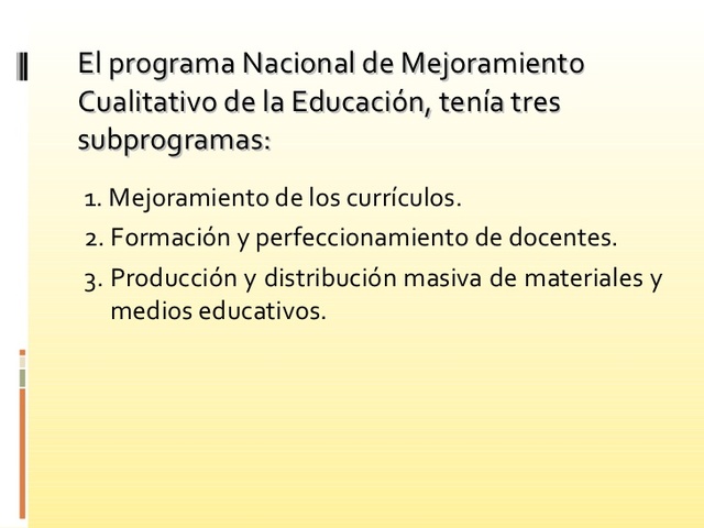 programa de mejoramiento cualitativo de la educacion