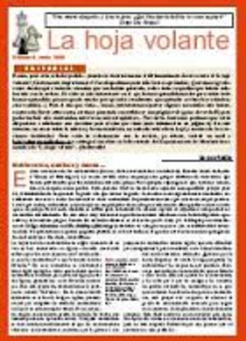 Las hojas volante tuvieron su gran auge en la Nueva España aunque se inventaron en Eueopa