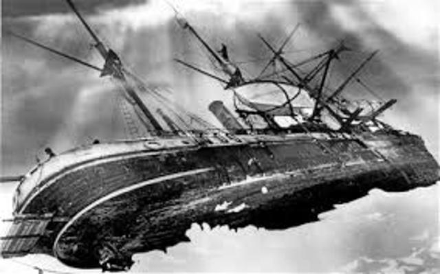 Enerst Shackleton's ship crushed.
