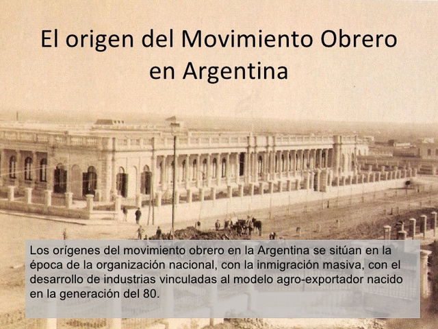 El movimiento obrero