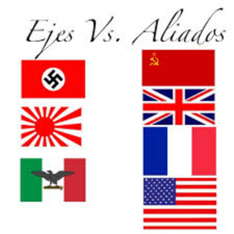 Aliados(Francia Gran Bretaña) vs (Alemania Italia Japon)