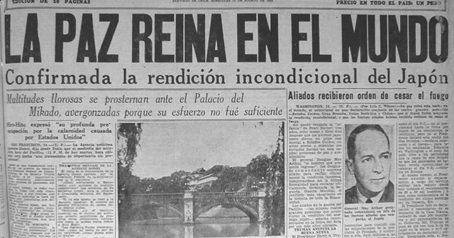 Finaliza la segunda guerra mundial