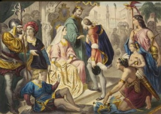 Fin del primer viaje de Colón