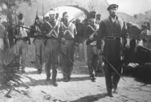 Mexican territory is annexed to the United States in the treaty of Guadalupe Hidalgo.